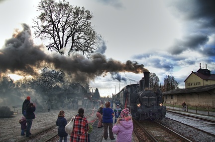 Mikulášský parní vlak Olomouc - Bohuňovice