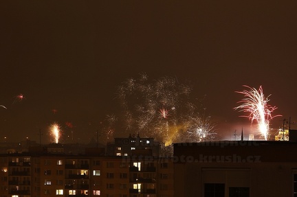 Silvestr 2013 - půlnoční ohňostroj