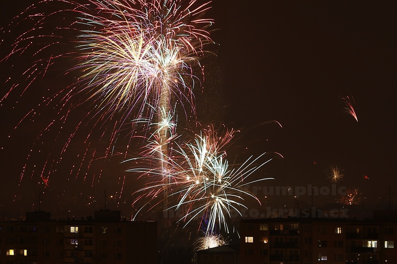 Silvestr 2013 - půlnoční ohňostroj