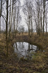 Vojenský prostor Libavá - rozpadlý kostel Jestřabí, tankový brod Čermná