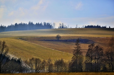 Veveří (Huzová) - pozůstatky pozdně barokní kaple svatého Jeronýma z roku 1791