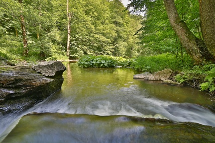 U splavu řeky Bystřice - Smilov